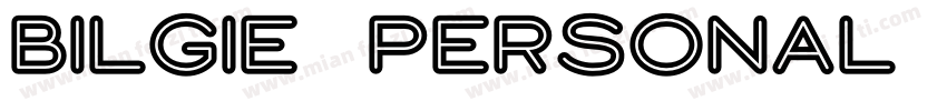 Bilgie Personal Use Only 0 Sample字体转换